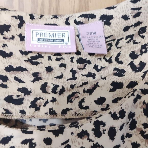 Premier Beige and Black Leopard Print Sleeveless Maxi Dress - Picture 2 of 3